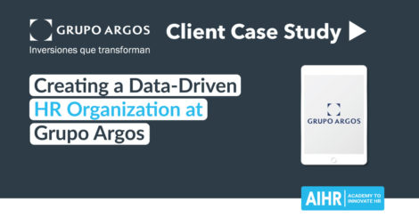 Promo for a case study on Grupo Argos creating a data-driven HR organization.