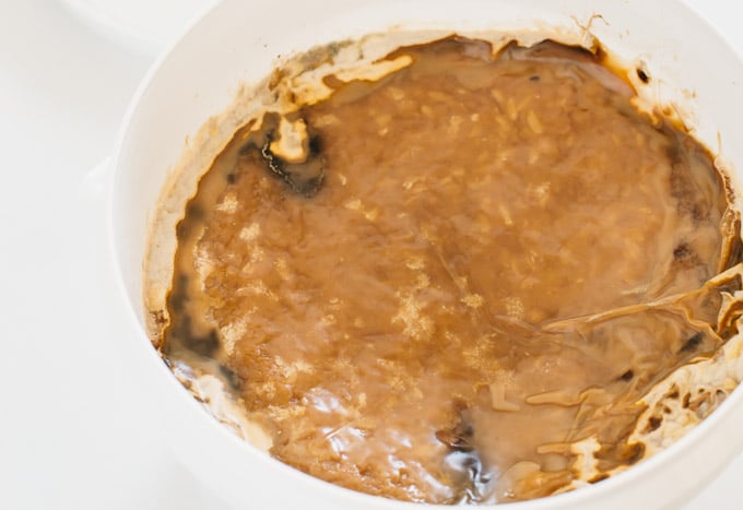 miso in a vat with mold grow