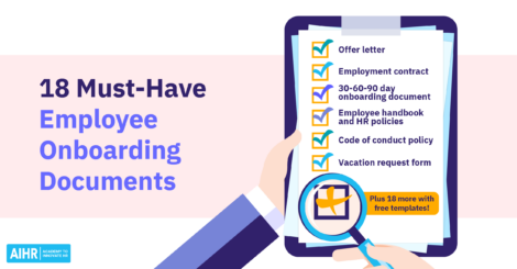 18 must have employee onboarding documents for HR professionals.