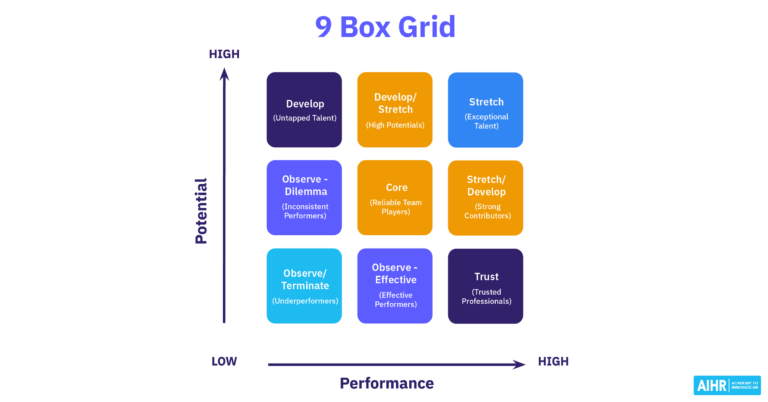 9 box grid is a popular talent management tool.