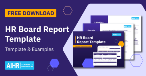 Free HR board report template to download.