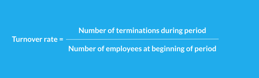 Turnover rate formula