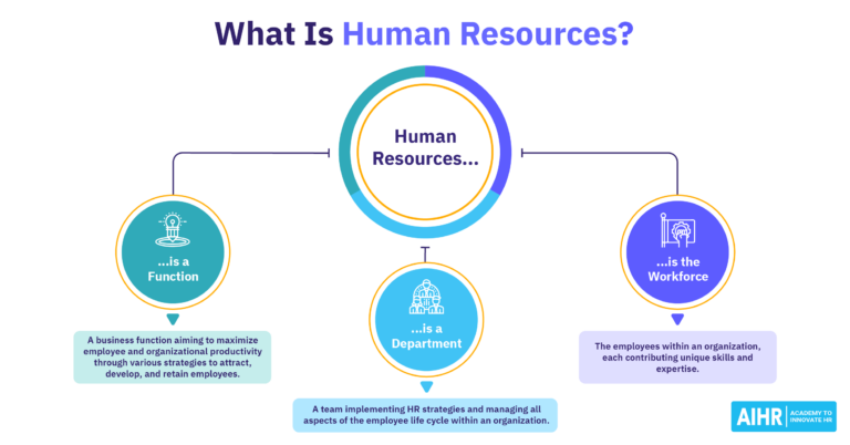 A graph representing what Human Resources means.