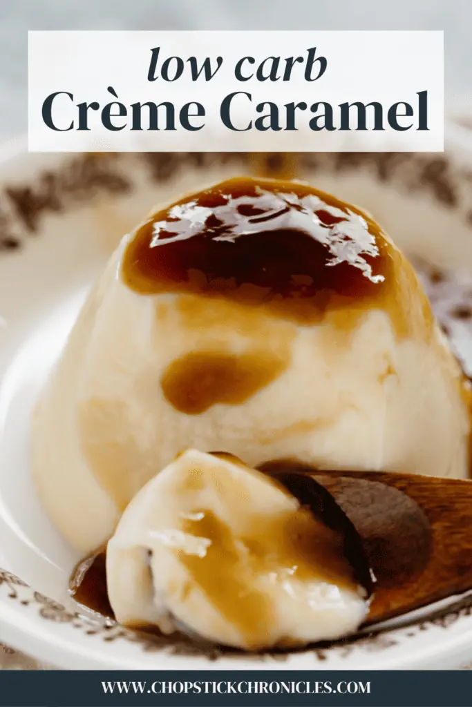 low carb purin with text overlay for pinterest share